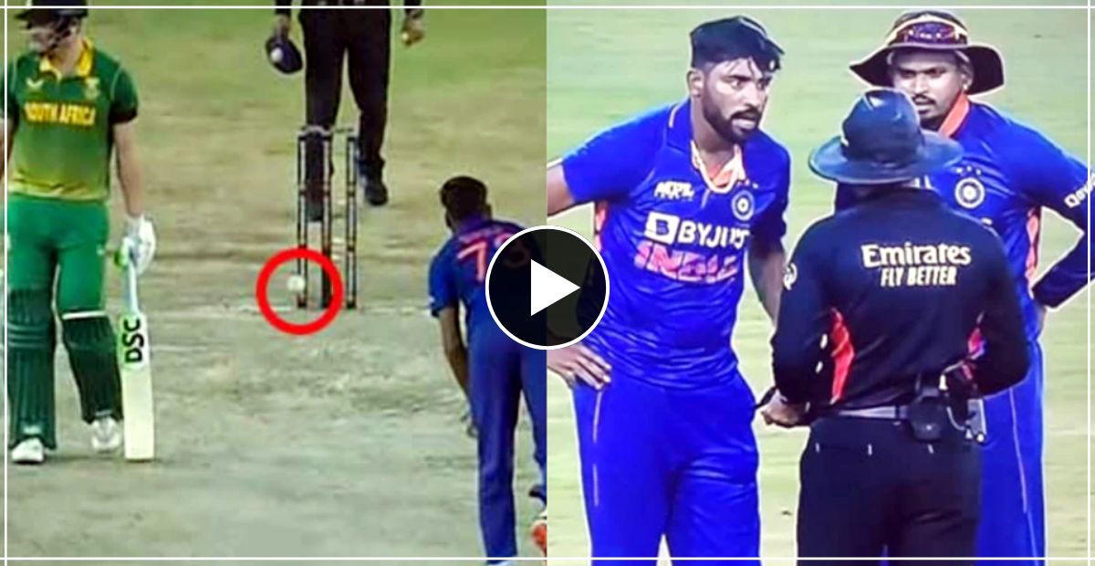 md siraj vs umpire