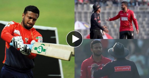 Shakib Al Hasan: मैदान में एक बार फिर शाकिब अल हसन ने दिखाई गुंडागर्दी, चप्पल पहन के ही मैदान में पहुंच गए, करने लगे अंपायर से बहस, देखे वीडियो