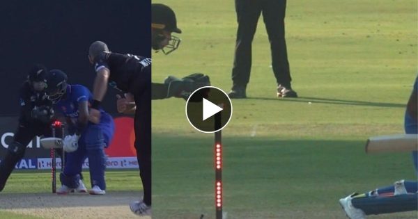 IND VS NZ : पहले मैच में ही सरेआम हुयी बेईमानी, हार्दिक के विकेट के ऊपर मचा बवाल – वीडियो