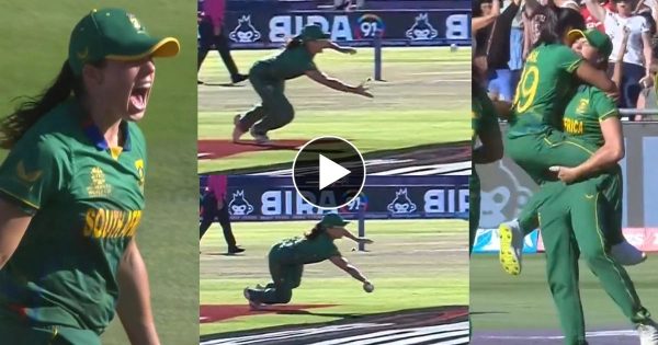 साउथ अफ्रीका महिला खिलाड़ी ने हवा में उड़ते हुए लपका अविश्वसनीय कैच, इसके बाद गोद मैं चढ़कर मनाया जश्न वीडियो हुआ वायरल