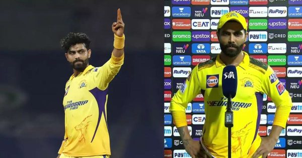 IPL 2023: मैच जीतने के बाद भावुक हुए रविंद्र जडेजा, हैदराबाद के खिलाफ मिला मैन ऑफ द मैच तो इन्हें किया समर्पित