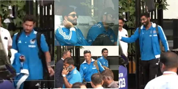 वर्ल्ड कप 2023 फाइनल खेलने के लिए अहमदाबाद रवाना हुई टीम इंडिया, रोहित ने फैंस को दिया खास इशारा, VIDEO वायरल